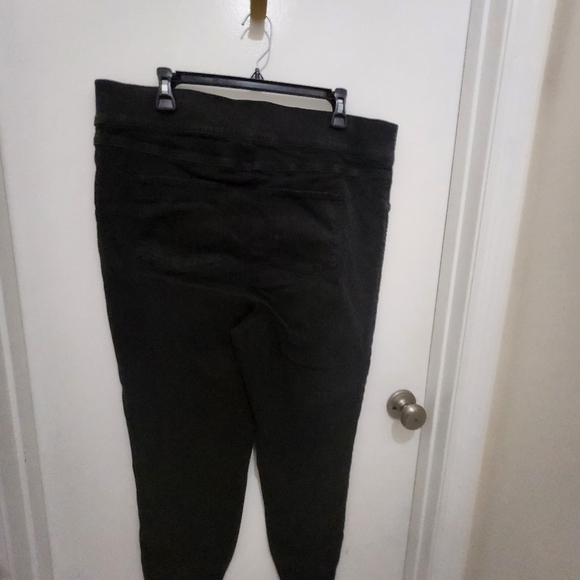 Spanx  black vintage distress  denim leggings/ jeggings pull on 3xl new - Picture 10 of 13